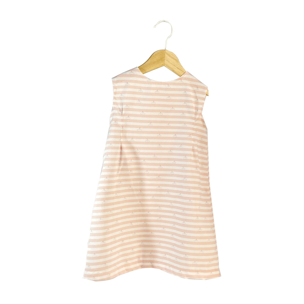 001 Φόρεμα αμάνικο με ρίγες και καραβάκια - Image 1