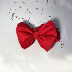 Κορδέλα φιόγκος με λάστιχο κόκκινος