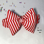 Κορδέλα φιόγκος με λάστιχο κόκκινος λευκός