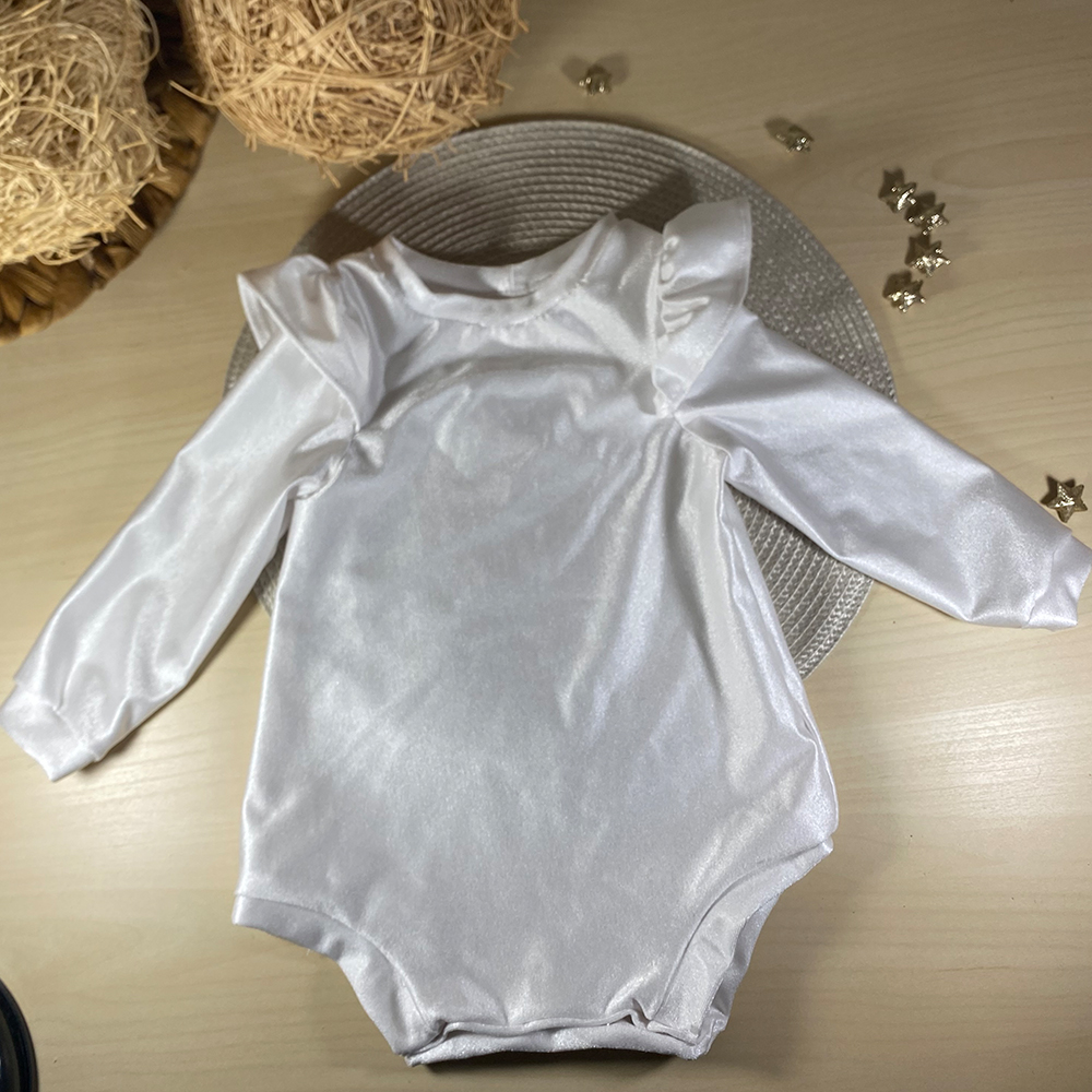 026 Κορμάκι γυαλιστερό λούρεξ λευκό - Image 1