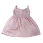 Φόρεμα αμάνικο ροζ με δέσιμο στη πλάτη