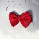 Κορδέλα Φιόγκος με Λάστιχο Κόκκινη Βρεφική