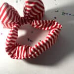 Κορδέλα Φιόγκος με Λάστιχο Κόκκινη Λευκή Βρεφική - Image 2