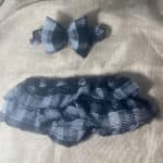 Σετ Φουφούλα και Κορδέλα Καρό Φουσκωτή Βρεφική