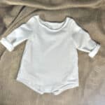 Κορμάκι Φούτερ Λευκό με Επένδυση Βρεφικό Παιδικό