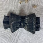 Βρεφική Κορδέλα Μαλλιών Φουσκωτή Μαύρη-Χρυσή