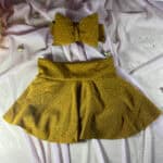Φούστα Σορτσάκι Χρυσή με Κορδέλα – Βρεφική και Παιδική