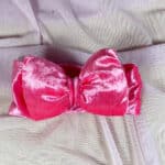 Βρεφική Κορδέλα Μαλλιών Βελούδινη Φουσκωτή Ροζ