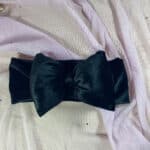 Βρεφική Κορδέλα Μαλλιών Βελούδινη Φουσκωτή Μαύρη